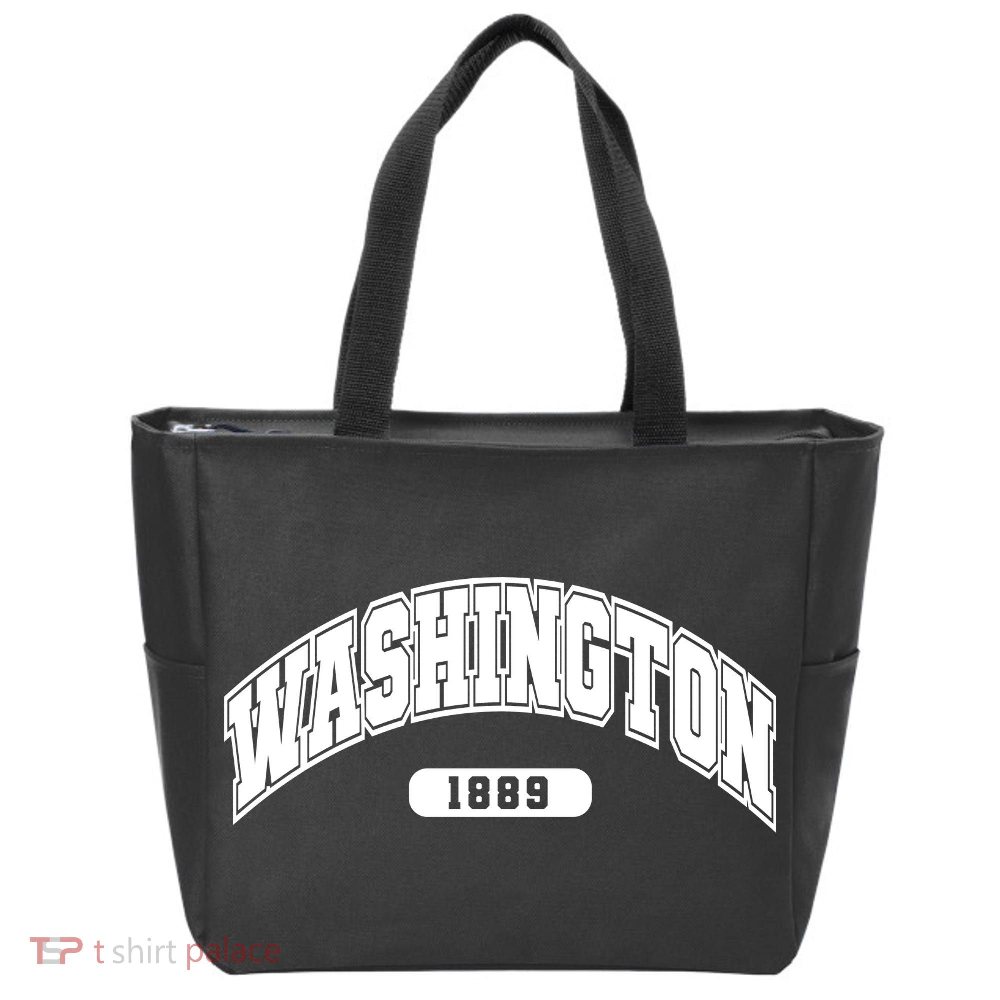 Washington Collegiate Style 1889 Tote Bag