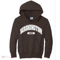 Washington Collegiate Style 1889 Kids Hoodie thumb 0