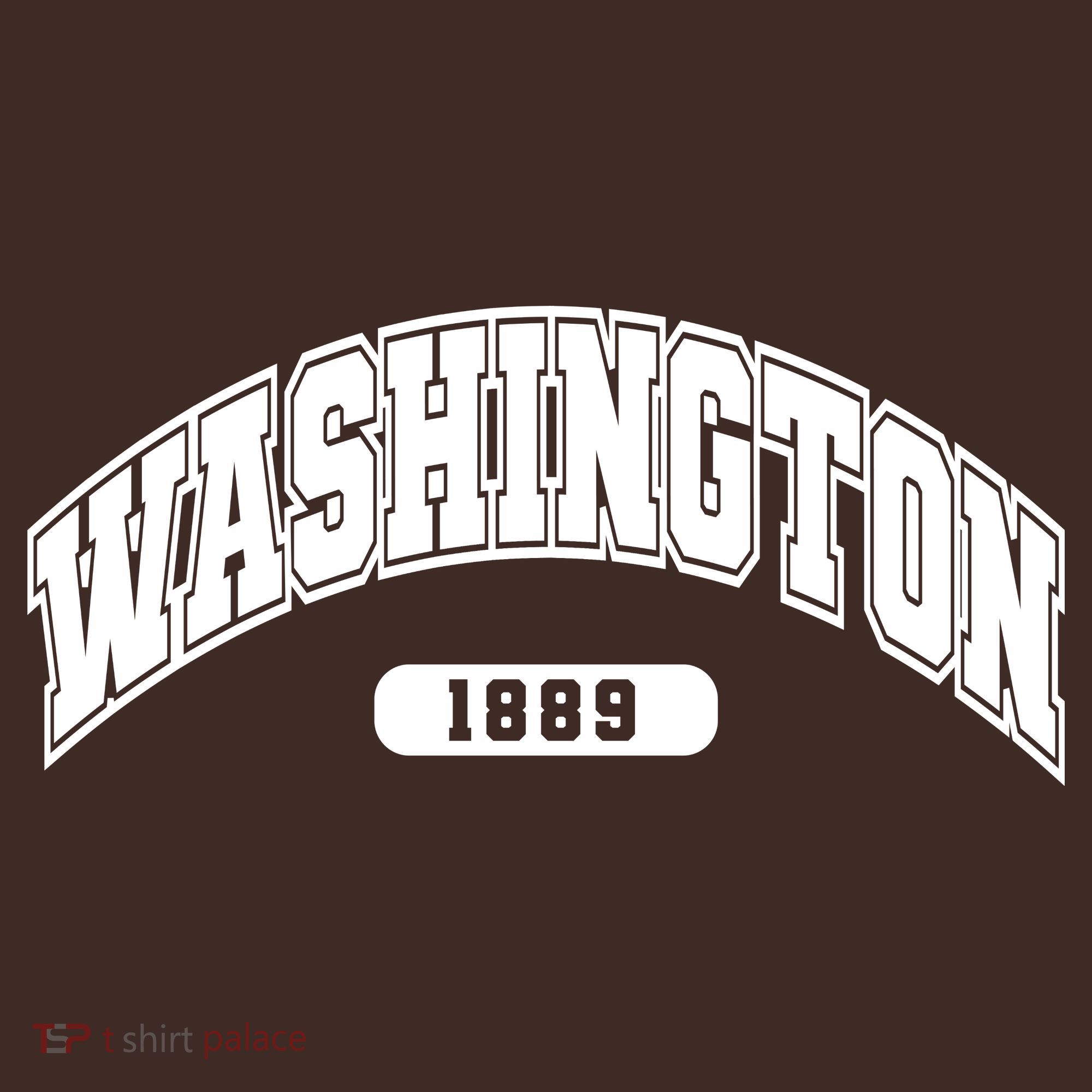 Washington Collegiate Style 1889 Kids Hoodie