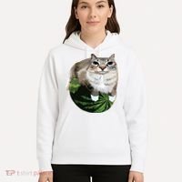 Watermelon Cat Silly Cat Meme Hoodie thumb 5