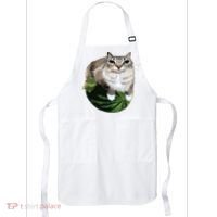 Watermelon Cat Silly Cat Meme Apron thumb 0