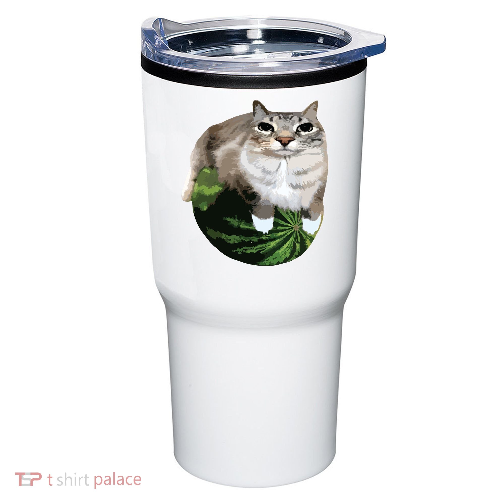 Watermelon Cat Silly Cat Meme Tumbler