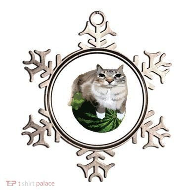 Watermelon Cat Silly Cat Meme Ornament