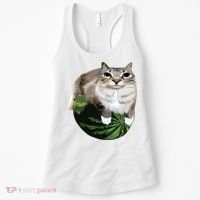Watermelon Cat Silly Cat Meme Women's Tank Top thumb 0