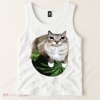 Watermelon Cat Silly Cat Meme Tank Top thumb 2