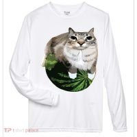 Watermelon Cat Silly Cat Meme Zone Performance Long-Sleeve T-Shirt thumb 0