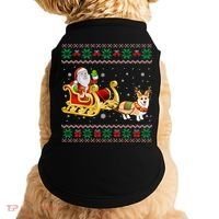Welsh Corgi Santa Xmas Light Funny Dog Christmas Pajama Cute Gift Doggie Tank thumb 0