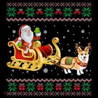Welsh Corgi Santa Xmas Light Funny Dog Christmas Pajama Cute Gift Coffee Mug thumb 5