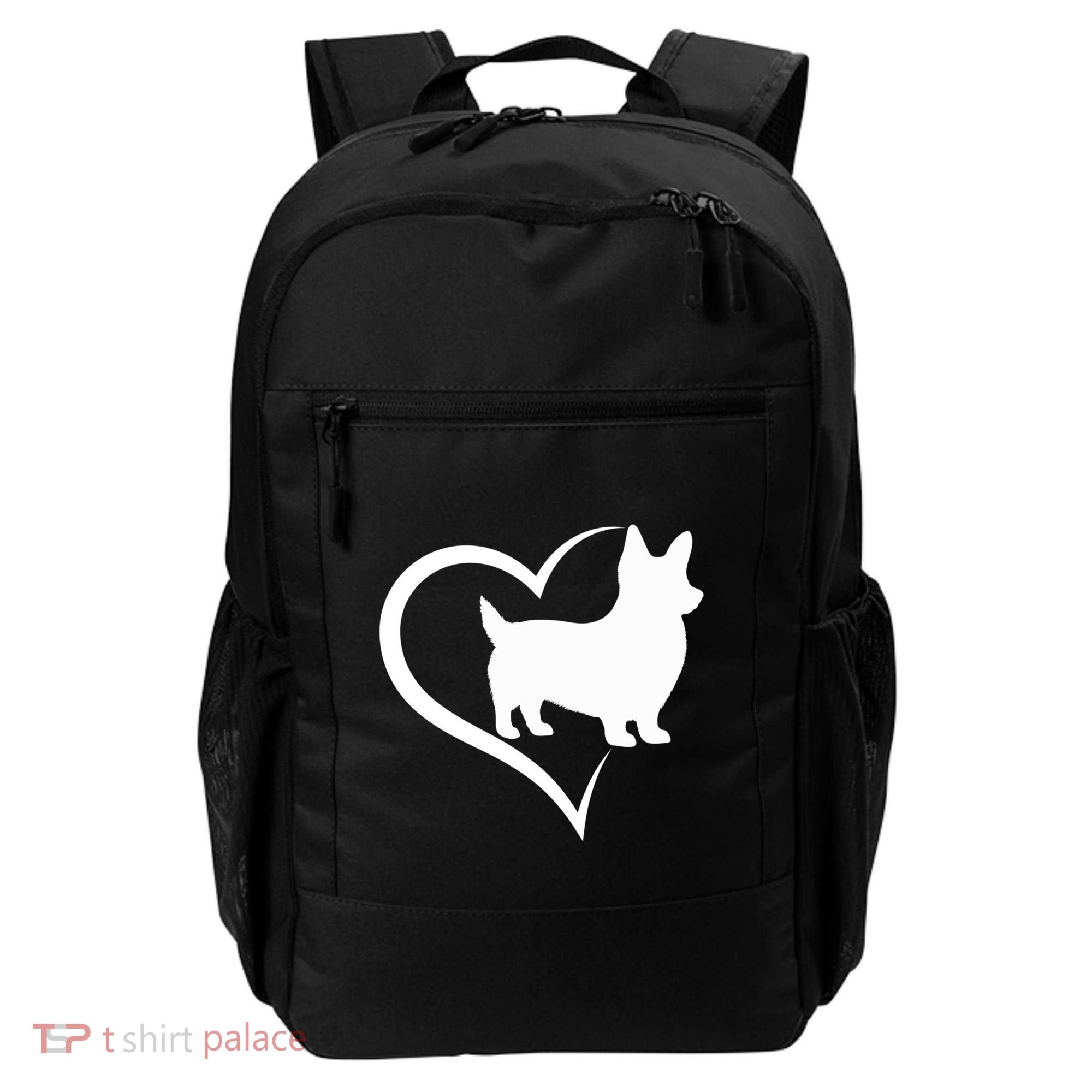 Welsh Corgi Silhouette Heart Love Dog Cute Gift Backpack