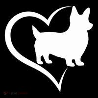 Welsh Corgi Silhouette Heart Love Dog Cute Gift Ornament thumb 1