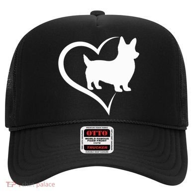 Welsh Corgi Silhouette Heart Love Dog Cute Gift Hat