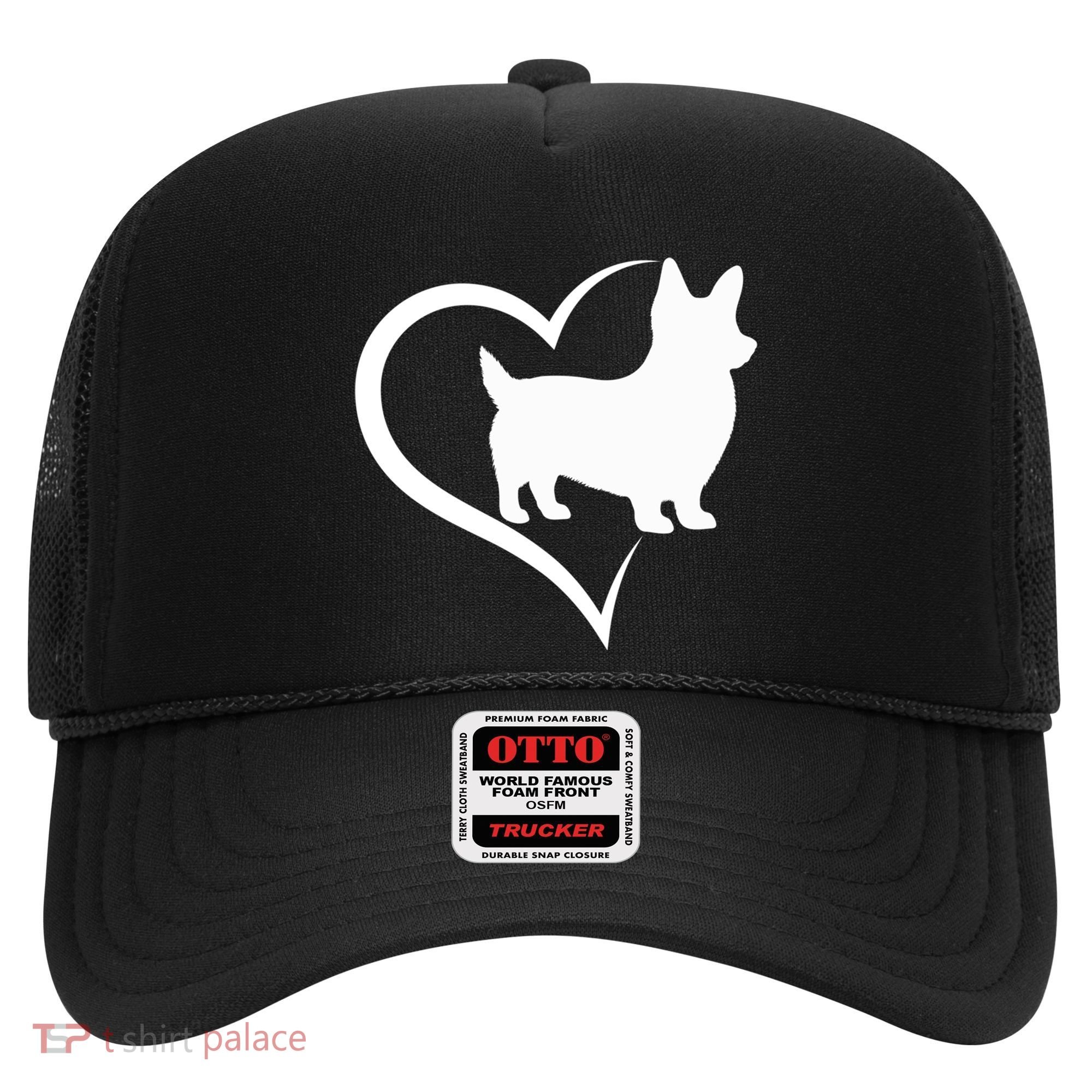 Welsh Corgi Silhouette Heart Love Dog Cute Gift Hat