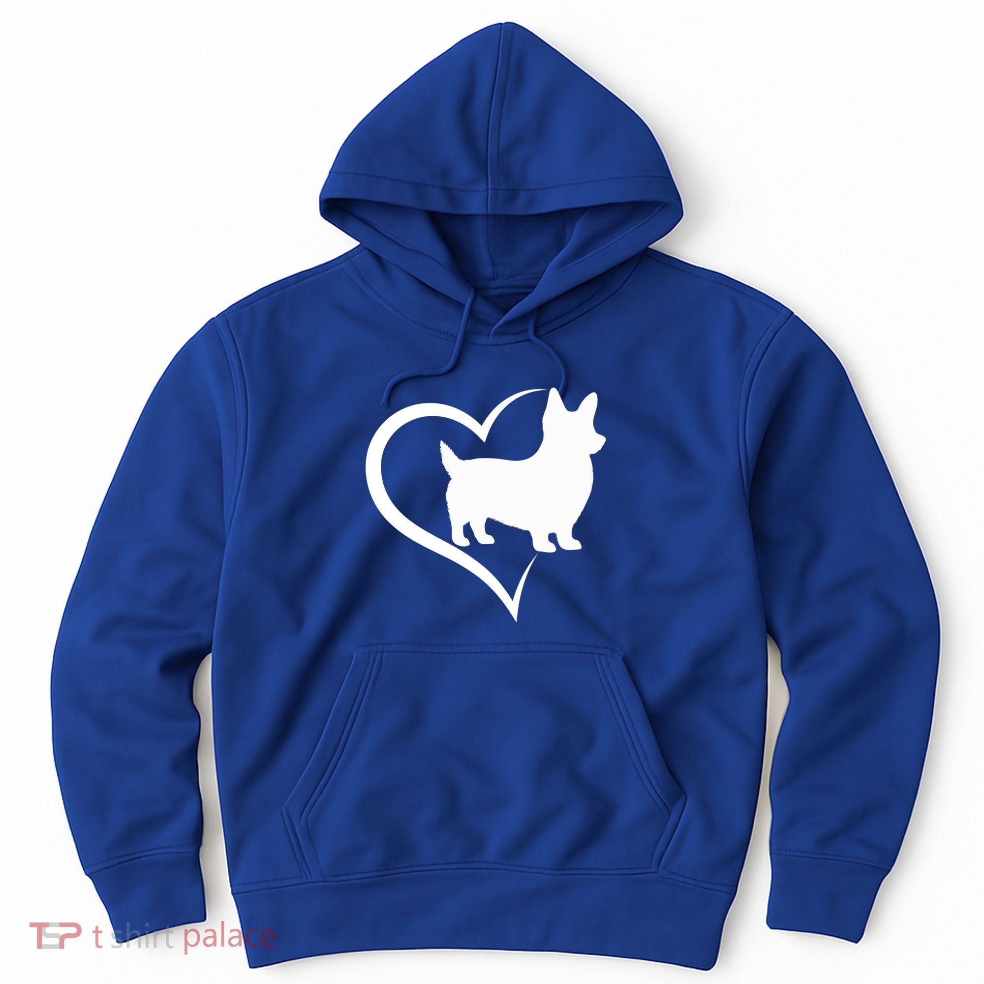 Welsh Corgi Silhouette Heart Love Dog Cute Gift Hoodie