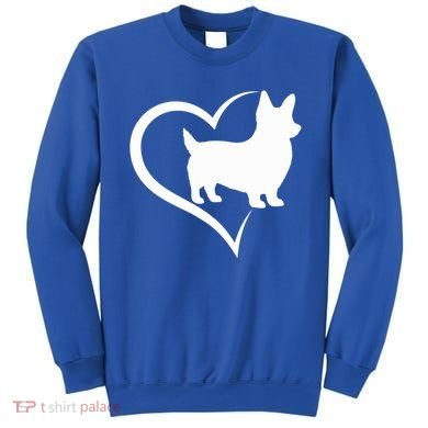 Welsh Corgi Silhouette Heart Love Dog Cute Gift Sweatshirt