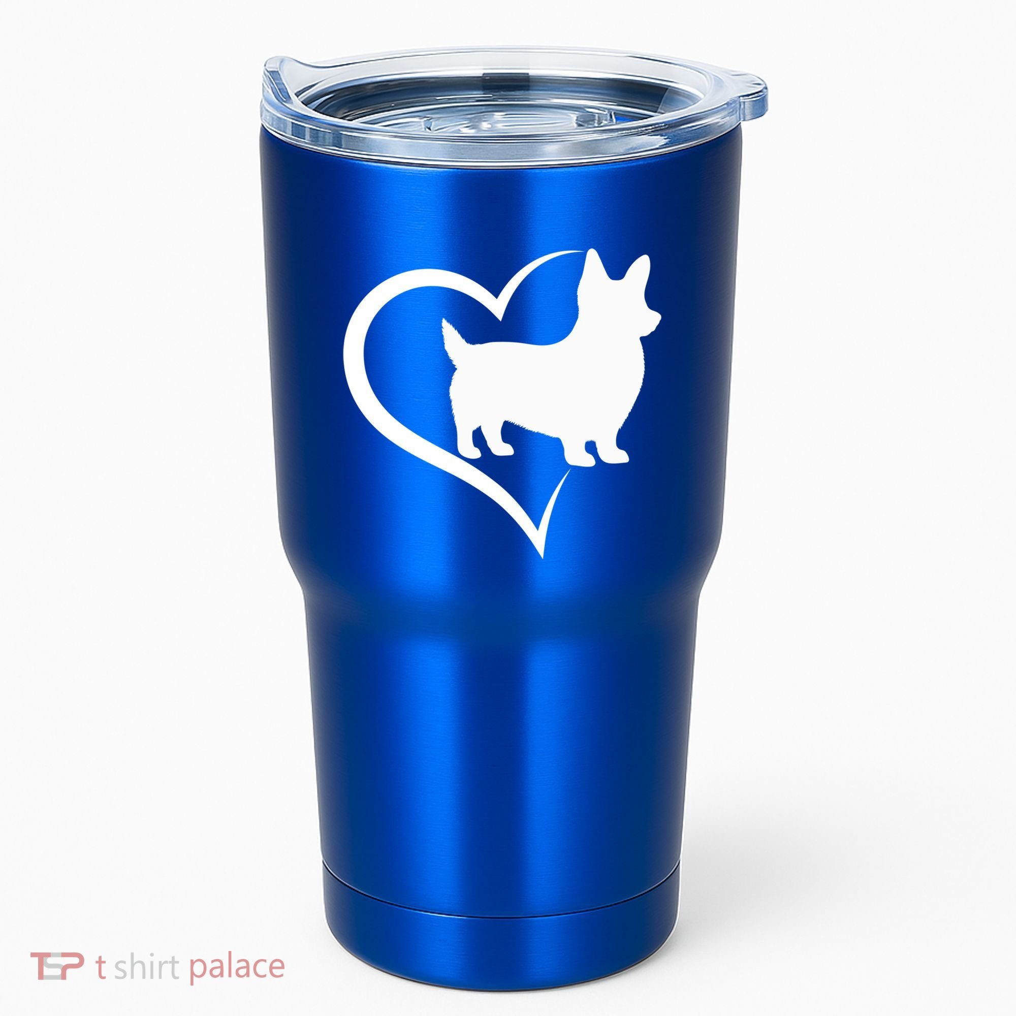 Welsh Corgi Silhouette Heart Love Dog Cute Gift Tumbler