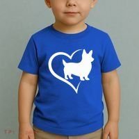Welsh Corgi Silhouette Heart Love Dog Cute Gift Toddler T-Shirt thumb 2