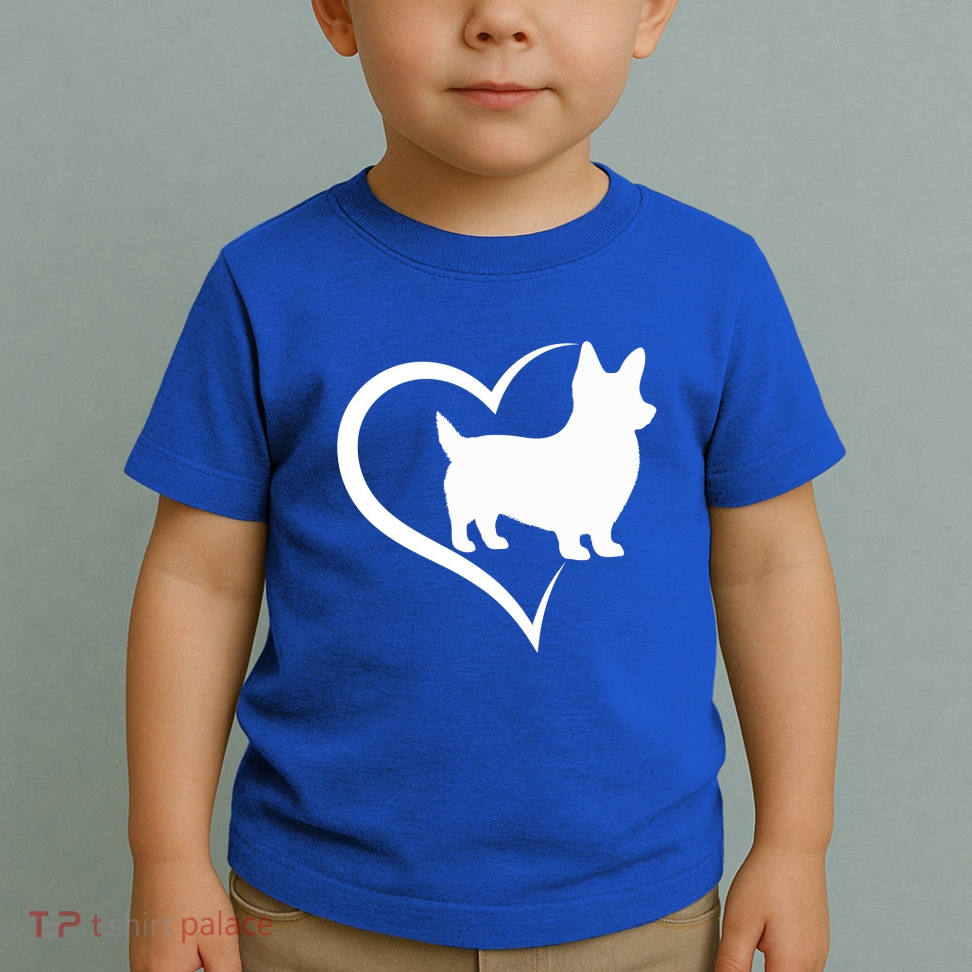 Welsh Corgi Silhouette Heart Love Dog Cute Gift Toddler T-Shirt