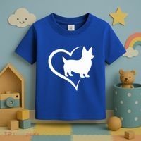 Welsh Corgi Silhouette Heart Love Dog Cute Gift Toddler T-Shirt thumb 3