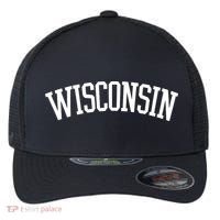 Wisconsin College Sports Fan Logo Flexfit Unipanel Trucker Cap thumb 0