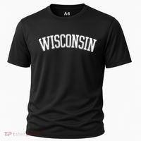 Wisconsin College Sports Fan Logo Cooling Performance Crew T-Shirt thumb 0