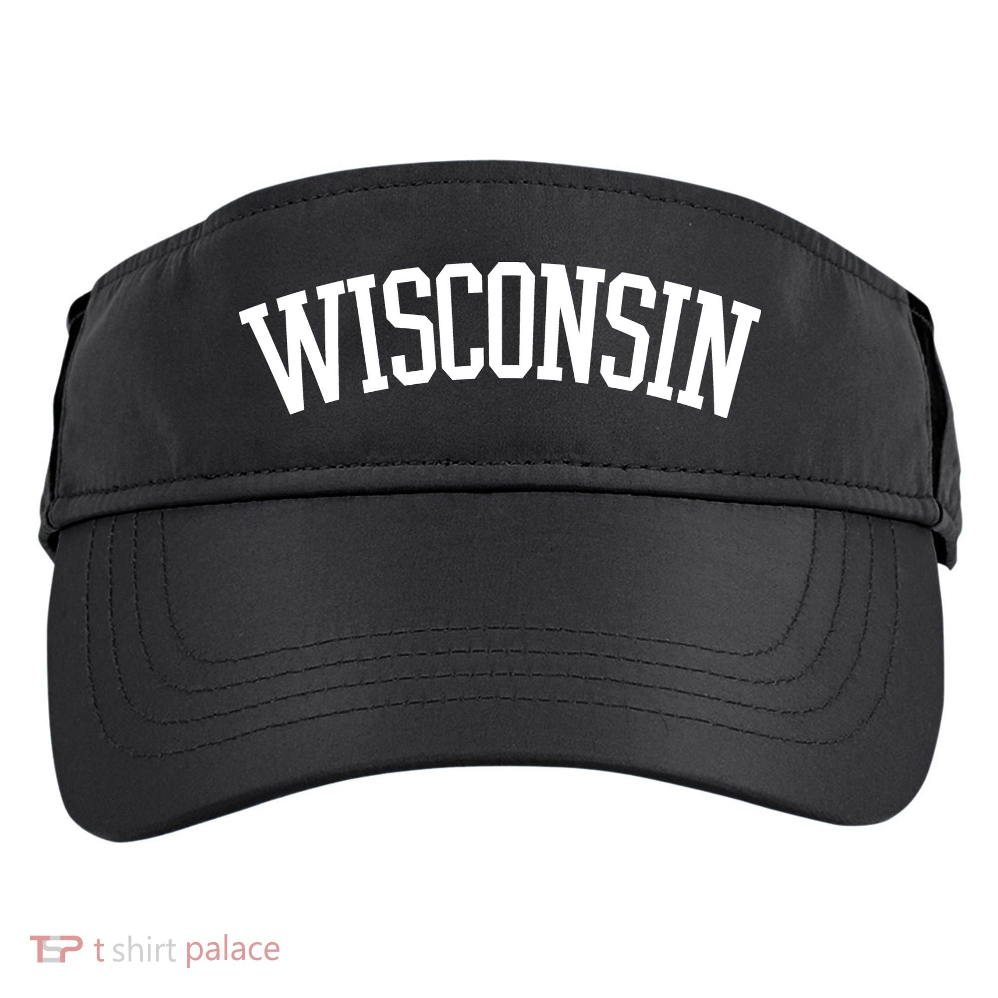 Wisconsin College Sports Fan Logo Adult Drive Performance Visor