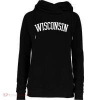 Wisconsin College Sports Fan Logo Womens Funnel Neck Pullover Hood thumb 0