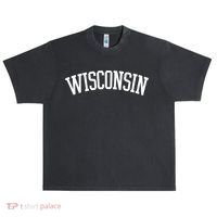 Wisconsin College Sports Fan Logo Urban Oversized Heavyweight T-Shirt thumb 0