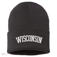 Wisconsin College Sports Fan Logo Sustainable Knit Beanie thumb 0