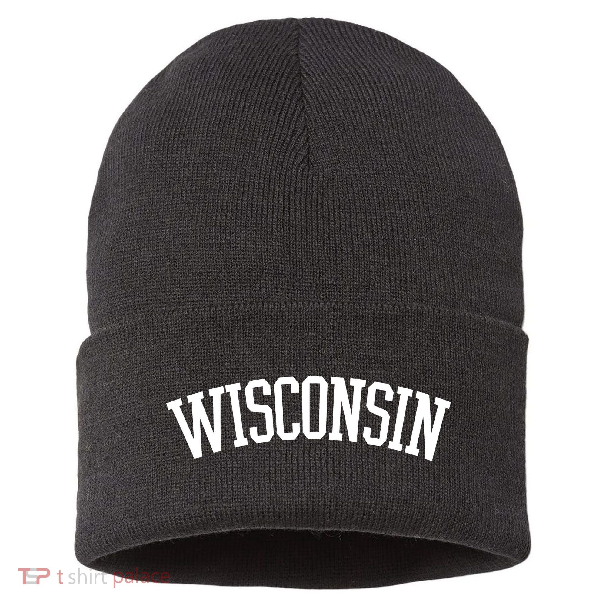 Wisconsin College Sports Fan Logo Sustainable Knit Beanie