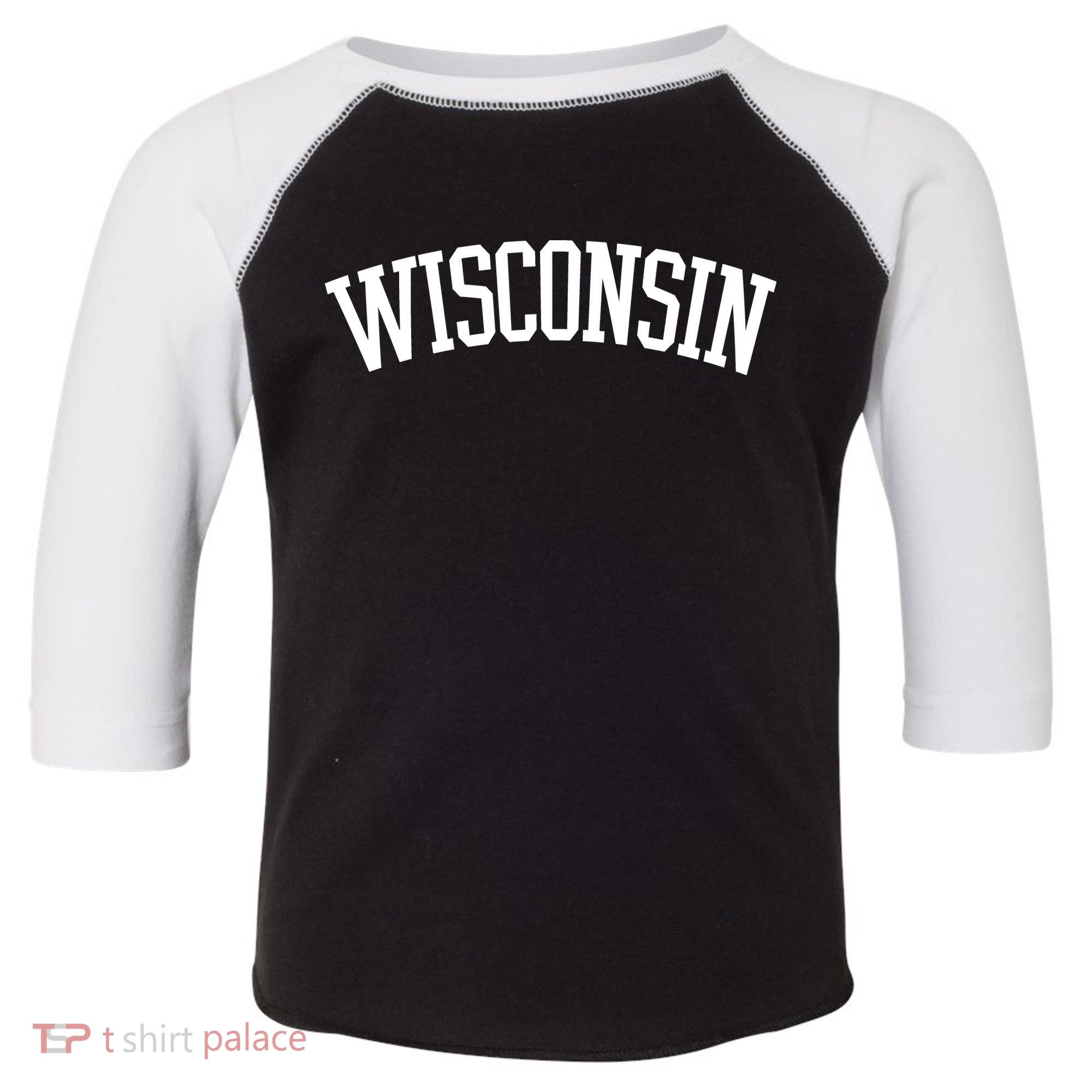 Wisconsin College Sports Fan Logo Toddler Fine Jersey T-Shirt