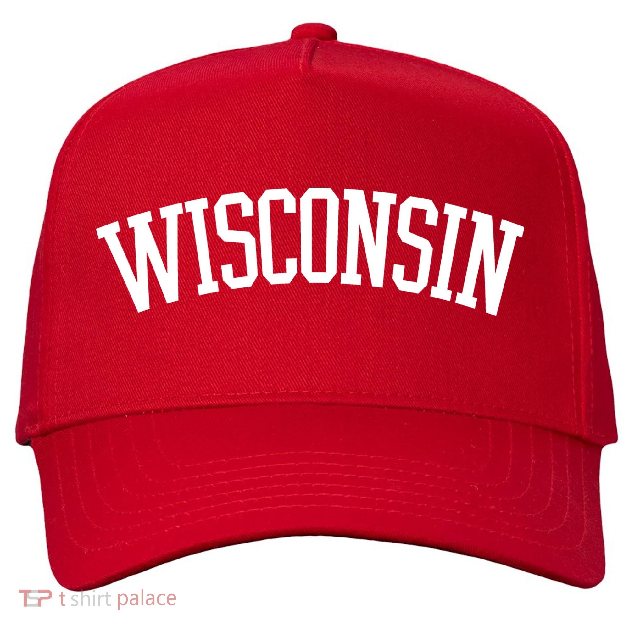 Wisconsin College Sports Fan Logo Five-Panel Snapback Cap