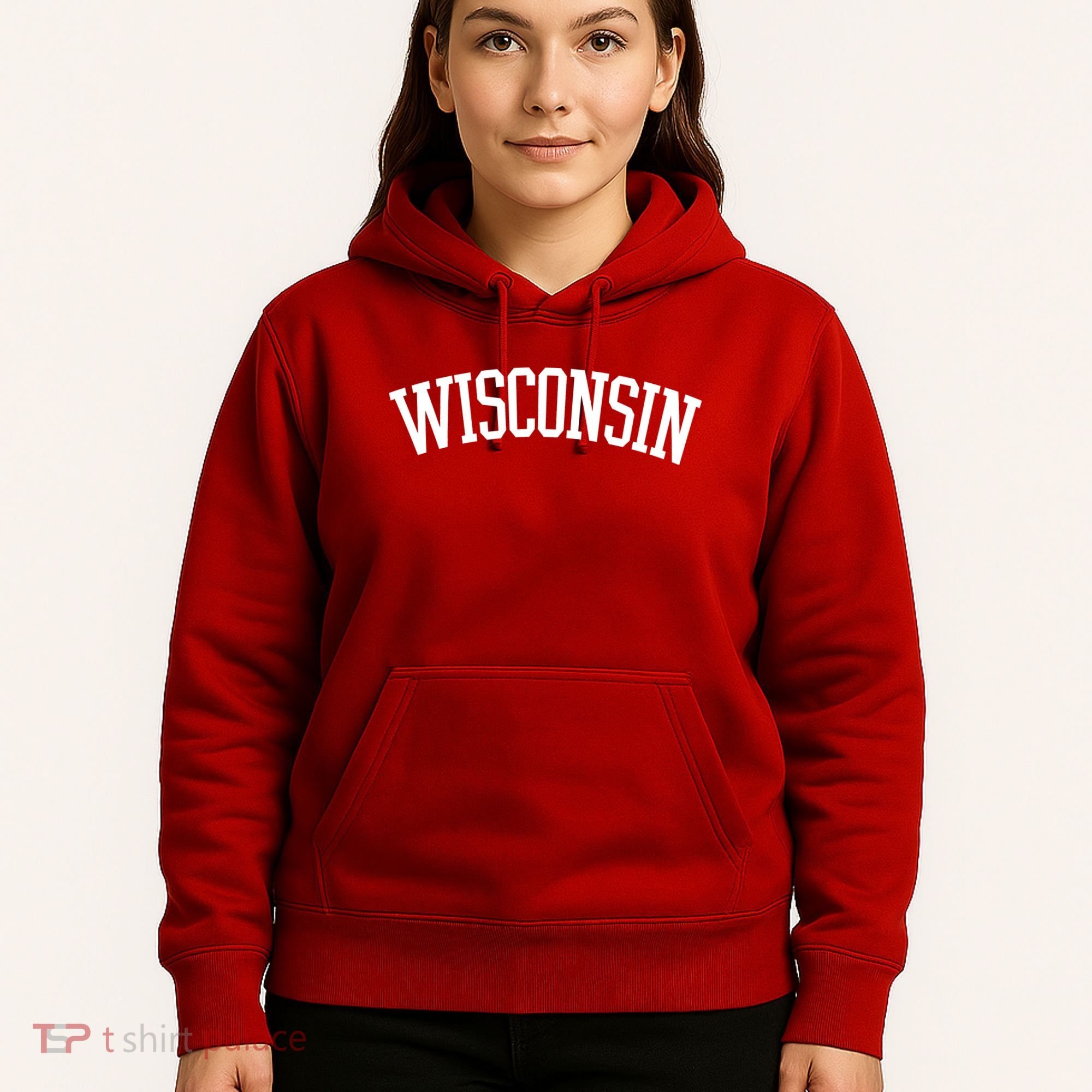 Wisconsin College Sports Fan Logo Hoodie