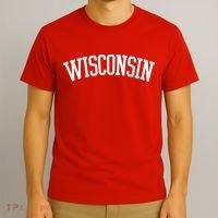 Wisconsin College Sports Fan Logo T-Shirt thumb 3