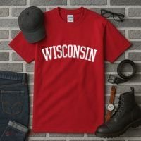 Wisconsin College Sports Fan Logo Tall T-Shirt thumb 3