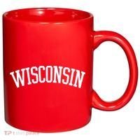 Wisconsin College Sports Fan Logo 11oz C Handle Ceramic Mug thumb 0