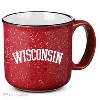 Wisconsin College Sports Fan Logo 15oz Campfire Ceramic Mug thumb 0