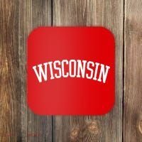 Wisconsin College Sports Fan Logo Coaster thumb 0