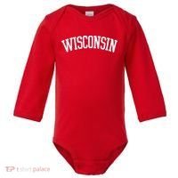 Wisconsin College Sports Fan Logo Baby Long Sleeve Bodysuit thumb 0