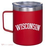 Wisconsin College Sports Fan Logo 12oz Stainless Steel Coffee Mug thumb 2