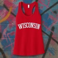 Wisconsin College Sports Fan Logo Women's Tank Top thumb 3