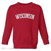 Wisconsin College Sports Fan Logo Toddler Sweatshirt thumb 0