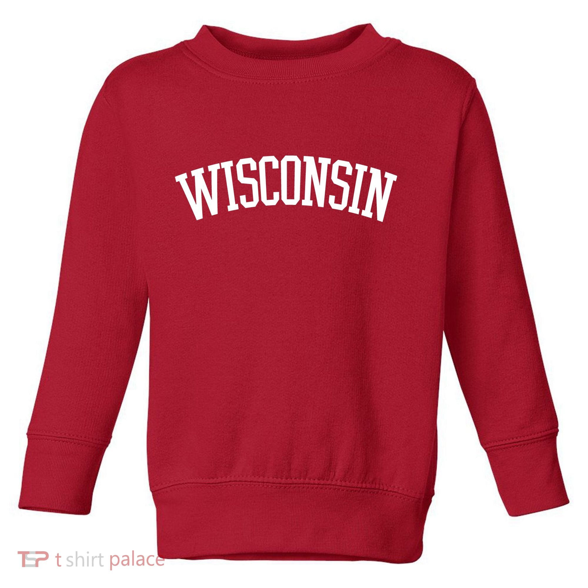 Wisconsin College Sports Fan Logo Toddler Sweatshirt