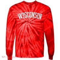 Wisconsin College Sports Fan Logo Tie-Dye Long Sleeve Shirt thumb 0
