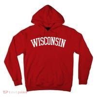 Wisconsin College Sports Fan Logo Tall Hoodie thumb 0
