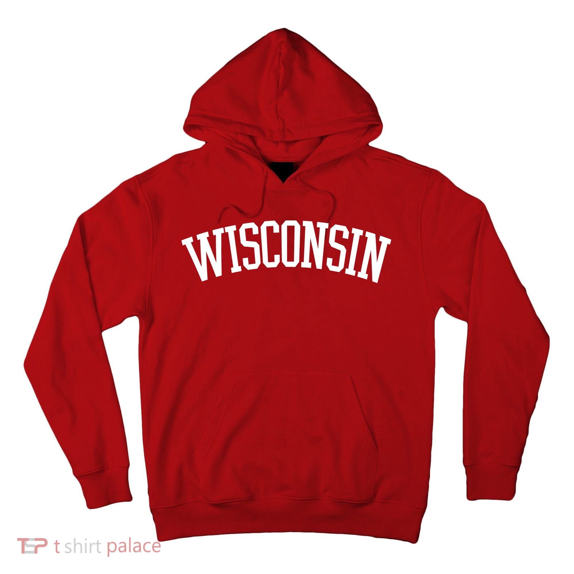 Wisconsin College Sports Fan Logo Tall Hoodie