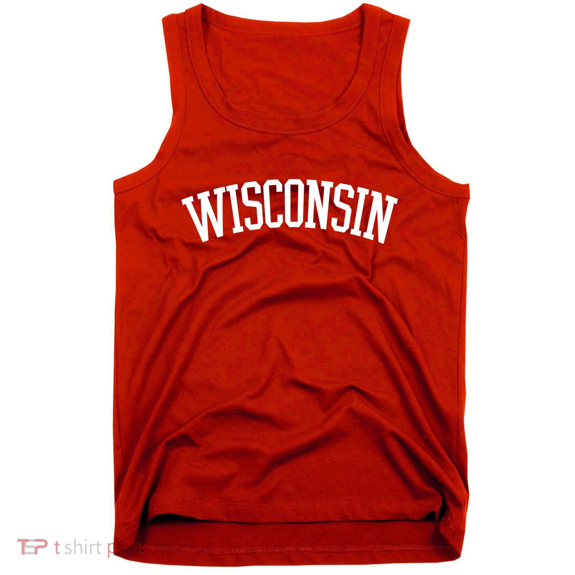 Wisconsin College Sports Fan Logo Tank Top