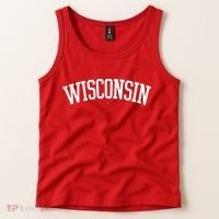 Wisconsin College Sports Fan Logo Tank Top thumb 2