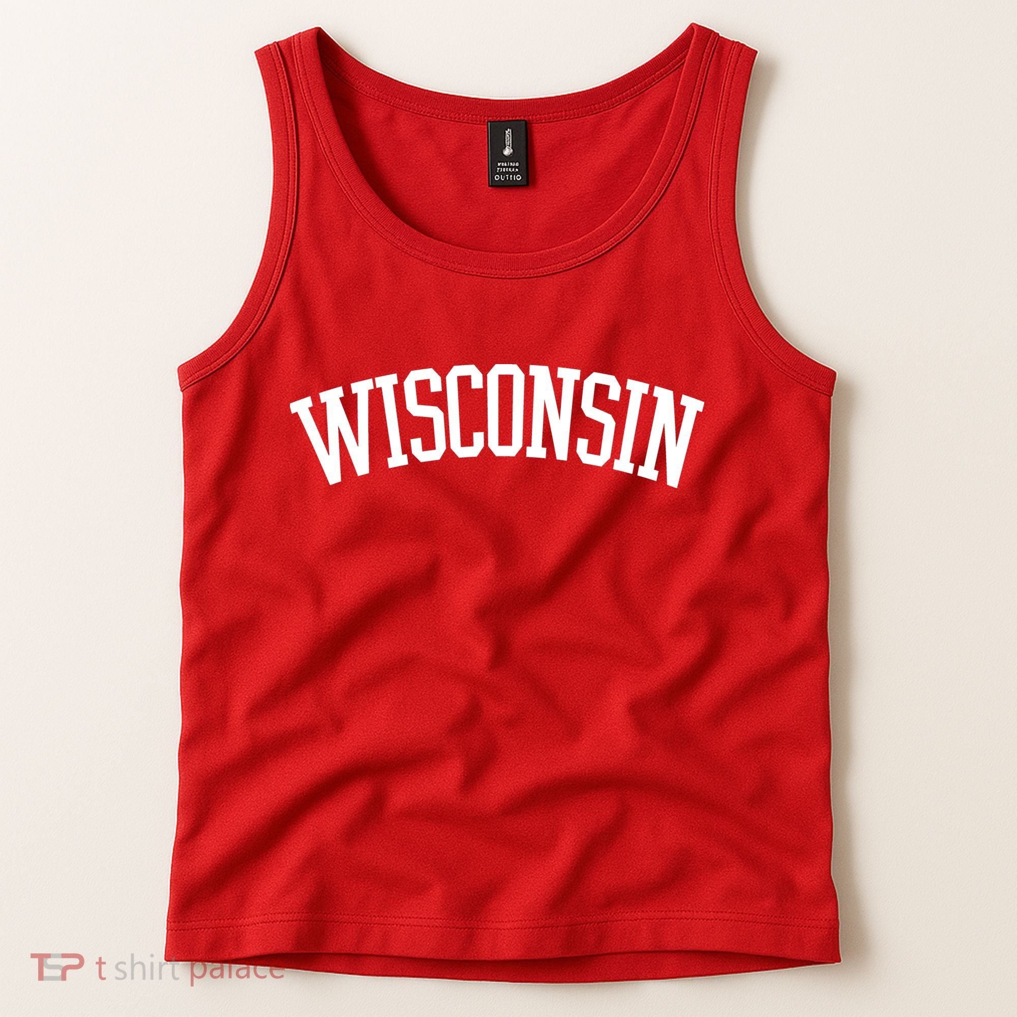 Wisconsin College Sports Fan Logo Tank Top