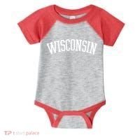 Wisconsin College Sports Fan Logo Infant Baby Jersey Bodysuit thumb 0