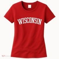 Wisconsin College Sports Fan Logo Women's T-Shirt thumb 0